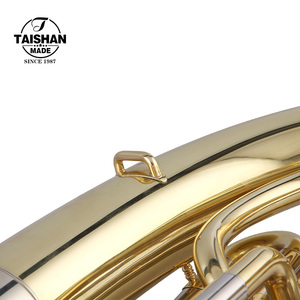 <span class=keywords><strong>Euphonium</strong></span> professionnel en laiton de marque Taishan avec <span class=keywords><strong>4</strong></span> <span class=keywords><strong>pistons</strong></span> en acier inoxydable accordables, finition laquée or, tonalité Bb - Product Image 6