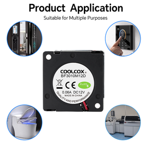CoolCox 30x30x10mm DC Bürstenloser Lüfter 5V OEM Kühlung Luftreiniger Kunststoffblatt Mikroprojektor Umwelttester - Product Image 4