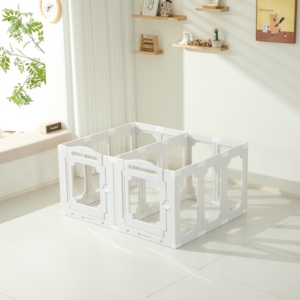 Jaula para Perros, Corral para Mascotas, Plástico Transparente Acrílico, Barrera de Aislamiento para Interiores, Reforzada, Ecológica - Product Image 4