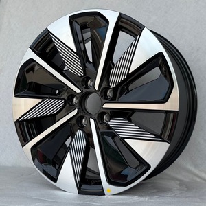 Jantes en alliage d'aluminium coulé de 19 pouces, 5 branches, bicolores, usinées noires, 5x120, compatibles avec BYD Song <span class=keywords><strong>PLUS</strong></span> - Product Image 3