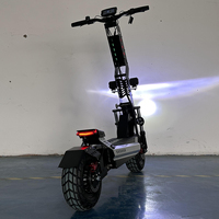 Trottinette électrique à double moteur, roues de 13 pouces, tout-terrain, vitesse maximale, frein à huile hydraulique, trottinette électrique pour adultes