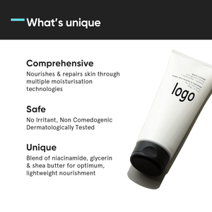 Kem chống nắng phổ rộng SPF50 không có màu trắng đúc OEM tối giản Kem chống nắng với bơ hạt mỡ cho hydrat hóa nuôi dưỡng của da - Product Image 4