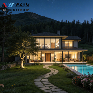 Casa Prefabricada Moderna de Estructura de Acero Ligero, Villa Exterior Impermeable Tipo Contenedor con Herramienta de Fijación de Seguridad en Oferta - Product Image 1