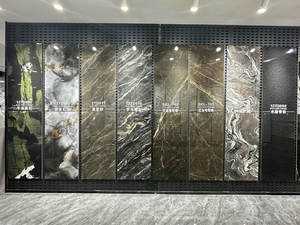 Piastrelle in Gres Porcellanato Sinterizzato 180x90cm Effetto Marmo per Rivestimento Pareti e Pavimenti di Sala da Pranzo, Soggiorno e Ingresso, Basso Contenuto d'Acqua - Product Image 2