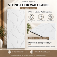 Panneau mural moderne en PVC imperméable et ignifuge, conception graphique OEM/ODM, garantie 3 ans pour l'intérieur des salles de bain d'appartements