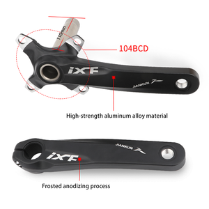 Pédalier IXF 104 BCD Ultraléger pour Vélo, Comprend Pignon Boîtier de Pédalier et <span class=keywords><strong>Manivelle</strong></span> en Alliage pour BMX, VTT/Vélo de Route - Product Image 4