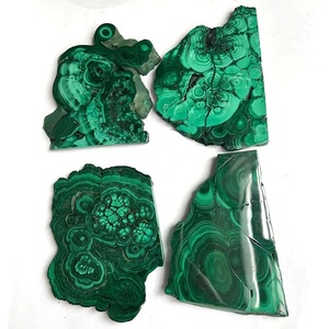 <span class=keywords><strong>Lastra</strong></span> <span class=keywords><strong>di</strong></span> <span class=keywords><strong>cristallo</strong></span> minerale del campione della fetta della Malachite lucidata grezza naturale all'ingrosso per la decorazione - Product Image 2