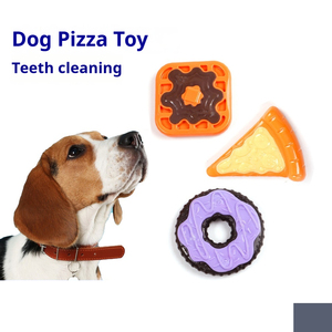 Jouets pour chiens interactifs en caoutchouc naturel, série Gourmet, nettoyage des molaires, résistance aux morsures, jouets pour animaux de compagnie - Product Image 1