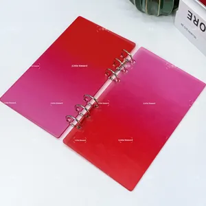 สมุดบันทึกแบบห่วงสีแดง รุ่นเพิ่มความหนาและกว้าง พร้อมกระเป๋าออมสิน - Product Image 6