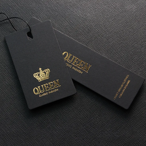 Balançoire pour vêtements recyclés écologiques Étiquette volante personnalisée de luxe en papier imprimé - Product Image 6