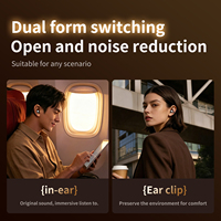 Écouteurs sans fil doubles M176 avec micro, clip d'oreille sport OWS et suppression du bruit d'appel ENC intra-auriculaire, écouteurs Bluetooth sans fil