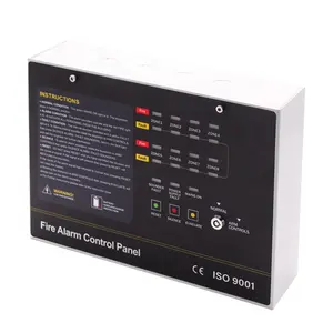 Hot Selling 1/2/4/8/16/24 Zone Conventional Fire Alarm System Control Panel With CE Certificate
