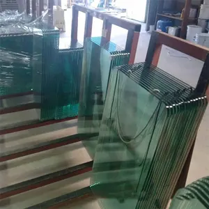 4mm thick toughened 10mm 12mm Tempered glass wall for real estate commercial building glass