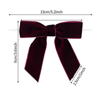 Ruban en velours, accessoires pour nœuds cadeaux, emballage, décorations pour arbre de Noël, ruban en satin
