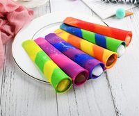 Crème glacée pour enfants faite maison sans BPA DIY Pop Mold réutilisable Freezer Ice Pop Tubes Multicolore Silicone Frozen Popsicle Maker avec couvercle