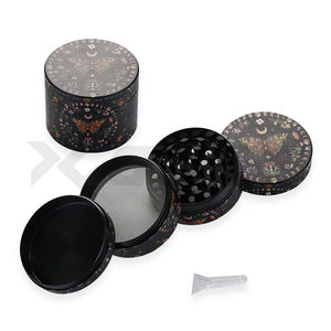 Runde Mini-Metall-Tabak-Gewürz-Kräutermühle Maßanfertigung für 60mm 50mm 53mm 63mm 75mm Personalisierte Kräutermühlen - Product Image 4