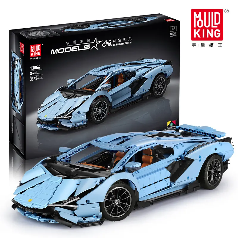 Mould King 13056S RC Car Compatible Lamborghiniss FKP 37 Motor Car Building Blocks Bricks Kids Christmas Gifts