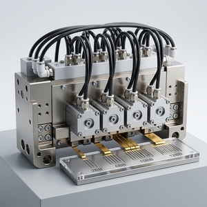 Tabber Stringer Bandvorgefertigungsmechanismus Hochpräziser Servoantrieb Anpassbarer Druckkopf für 10BB 12BB Solar-Stromschienen - Product Image 2