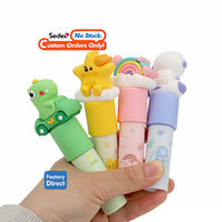 Nouveauté 2025 : Capuchon de tube de baume à lèvres en silicone écologique, motif figurine de dessin animé mignonne, mini décor de rouge à lèvres, breloque cosmétique, nouveauté