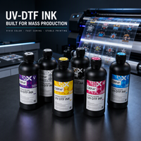 Tinta Cetak UV Direct-to-Film OBW 1000ml Warna Cerah Tinta UV DTF untuk Epson I3200U1, T3200, XP600, TX800