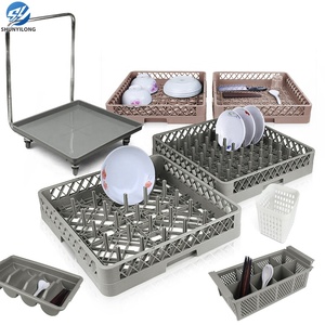 Cesta para lavavajillas <span class=keywords><strong>de</strong></span> cocina comercial con 25 compartimentos, bandeja <span class=keywords><strong>de</strong></span> plástico para lavavajillas, estante completo para copas <span class=keywords><strong>de</strong></span> vino tinto - Product Image 4