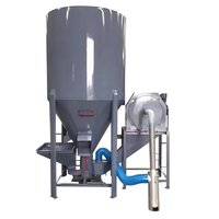 Mélangeur vertical triphasé 380V en acier de 500 kg, mélangeur à haut rendement pour ligne de production complète de traitement des aliments