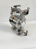 Pompe à membrane pneumatique à pâte liquide de qualité hygiénique en acier inoxydable Offres Spéciales