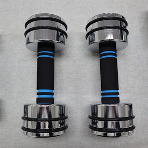 Thép Chất lượng cao Chrome quả tạ thép có thể điều chỉnh Electroplated quả tạ đặt cho bán - Product Image 6