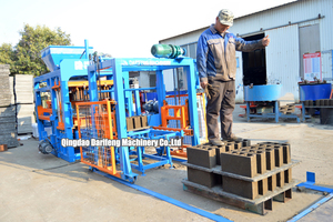 QT4-15 bê tông xi măng rỗng khối gạch làm máy móc khuôn khối máy để bán - Product Image 3