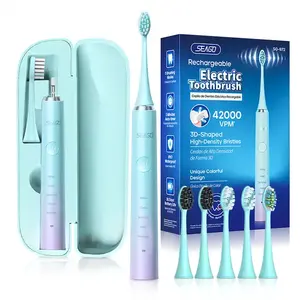 Seago SG972 Hot Selling Fast Charging Power Automatic 5 Brush Head Sonic Electric Toothbrush Teeth Whitening Set