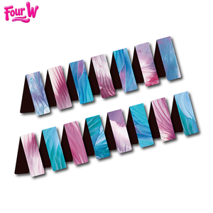 FOUR W Customized Mixed Colors Pattern Folding Blank Soft Magnetic Water Resistant Funny Style Protective Promotional Bookmarks