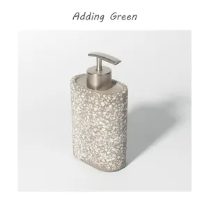 Terrazzo Betonlotion Dispenser Badkamer Hand Zeep Dispenser Betonnen Lotion Fles Douchedispensers