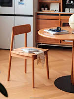 Silla de Comedor de Madera de Cerezo, Madera Sólida, Fabricante, Venta al Por Mayor Directa de Fábrica, Proveedor de Carga a Granel en Contenedores, Fácil Montaje KD