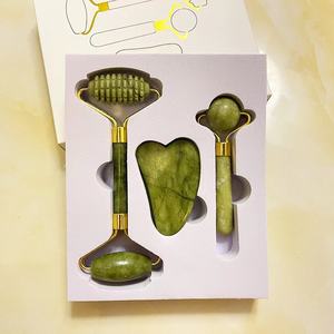 Nhãn hiệu riêng nhà sản xuất chất lượng cao mặt massager gua SHA đá công cụ giá rẻ ngọc lăn mặt <span class=keywords><strong>massage</strong></span> gua SHA công cụ - Product Image 1