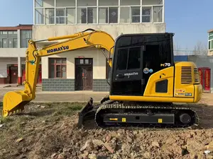 Kullanılan japonya orijinal Komatsu PC160-7 greyder Komatsu PC160-7 16 Ton hidrolik paletli ekskavatörler satılık stokta