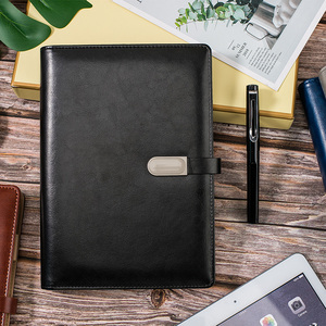 Customized A5 Loose Leaf Notebook <strong>Small</strong> Return Gifts Leather <strong>Diary</strong> with Pen Gift Set - Product Image 3