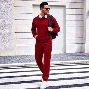 Ensemble de survêtement personnalisé pour homme, 2 pièces, sweat à capuche et pantalon de jogging, tenue décontractée, vêtements de sport, streetwear, ensemble assorti, vêtements à marque privée - Product Image 1
