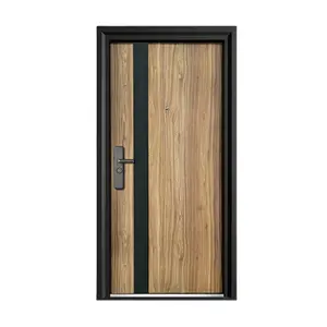 नवीनतम डिजाइन चीन आपूर्तिकर्ता कम कीमत वाले लोहे के दरवाजे की सुरक्षा घर के लिए चोरी-रोधी रॉक वूल इनर फिलिंग स्टील दरवाजे