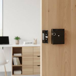 ล็อคตู้อิเล็กทรอนิกส์อัจฉริยะ 4-in-1 ติดตั้งง่าย ควบคุมผ่านแอพ ซ่อนระบบการจัดการอัจฉริยะ เหมาะสำหรับตู้ไม้ต่างๆ ตู้เก็บของ AL1079 - Product Image 3