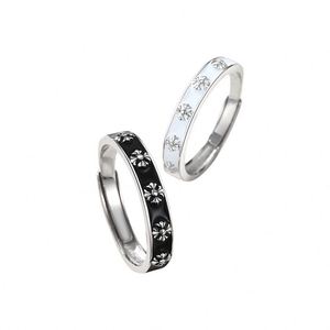 New Trendy Sweet Lover Iris Flower <b>Couple</b> <b>Ring</b> Trend Personality Open <b>Ring</b> for Lover Men Women Flower Ringer <b>Ring</b> - Product Image 5
