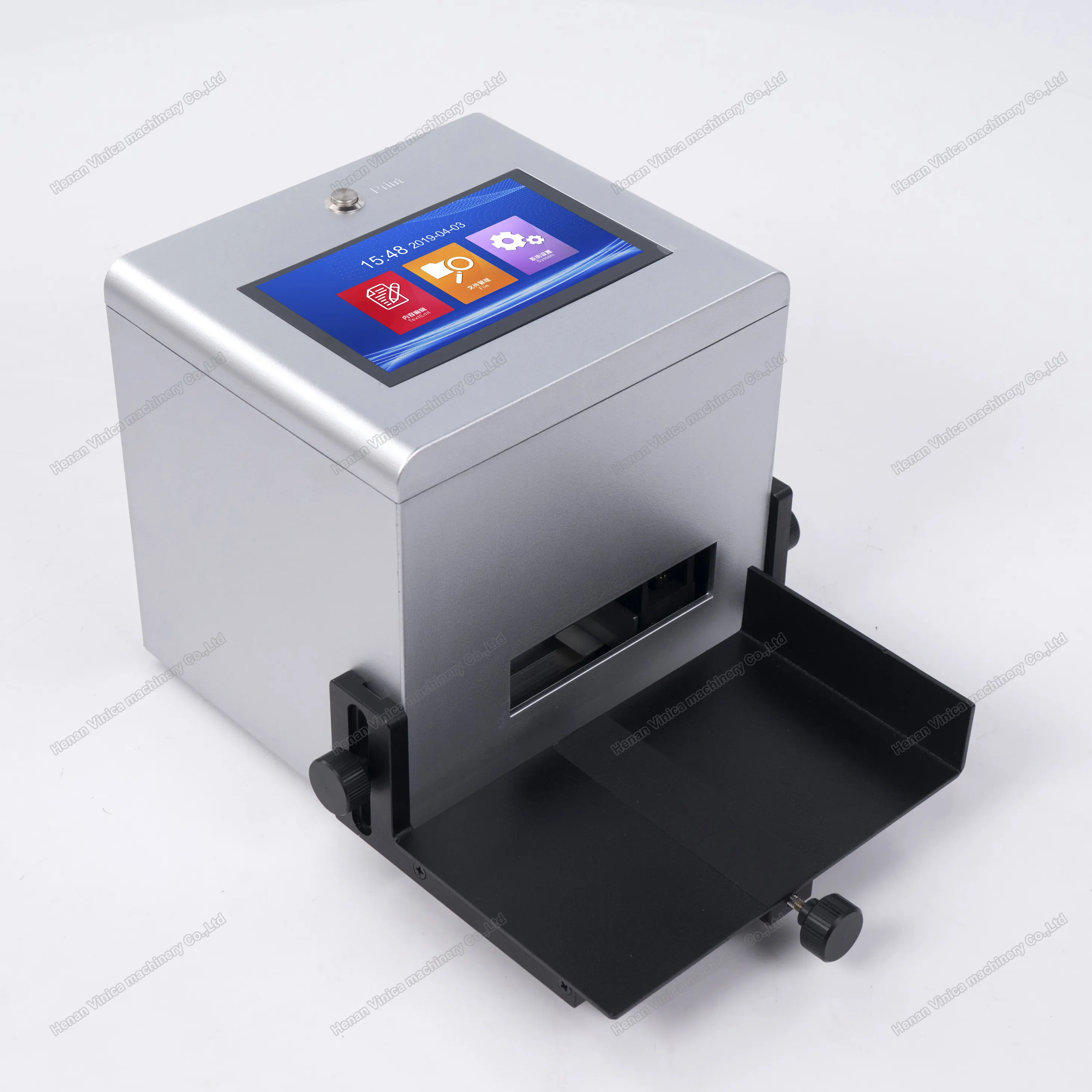 Desktop statica della stampante a getto d'inchiostro per la bottiglia in pet/sacchetto di plastica macchina da stampa