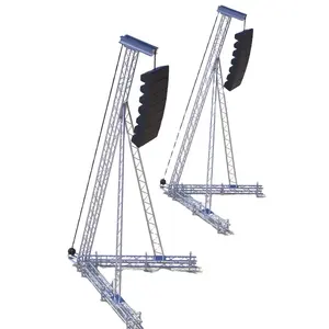 Portable aluminium upright line array speaker lift truss stand tower