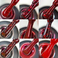 Couche de base en caoutchouc Red Dreams de 15ml en gros Vernis à ongles en gel Soak Off Uv Led Couleur de base en caoutchouc pour ongles