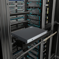 Boîtier métallique galvanisé en alliage d'aluminium de 19 pouces 1U 300 mm pour montage en rack, indice de protection IP54, certifié ISO9001