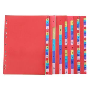 PinGlory High Quality Assorted Colors <strong>A4</strong> Size 11 Ring PP Loose-Leaf File Tab Dividers Binders <strong>Planner</strong> UV/Digital Printed - Product Image 1