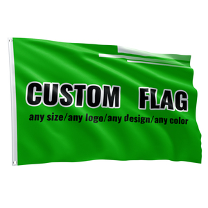 Bannière publicitaire personnalisée en vinyle imprimé par transfert thermique 90x150cm, écologique, durable, imperméable, drapeau de fête, usine - Product Image 6