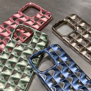 Best-seller de luxe Placage 3D S Motif d'ondulation de l'eau TPU Cellule Mobile <span class=keywords><strong>Antichoc</strong></span> Téléphone Cas pour <span class=keywords><strong>iPhone</strong></span> 11 12 13 14 15 Pro Max - Product Image 4