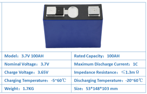 NCM CATL <b>3.7V</b> 100Ah Prismatic Lithium <b>Battery</b> Cells Packs for Solar Energy Storage Systems - Product Image 2
