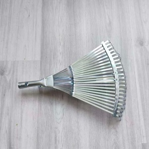 070960 Cabezal de rastrillo telescópico ajustable para hojas de jardín, chapado <span class=keywords><strong>en</strong></span> zinc - Product Image 1