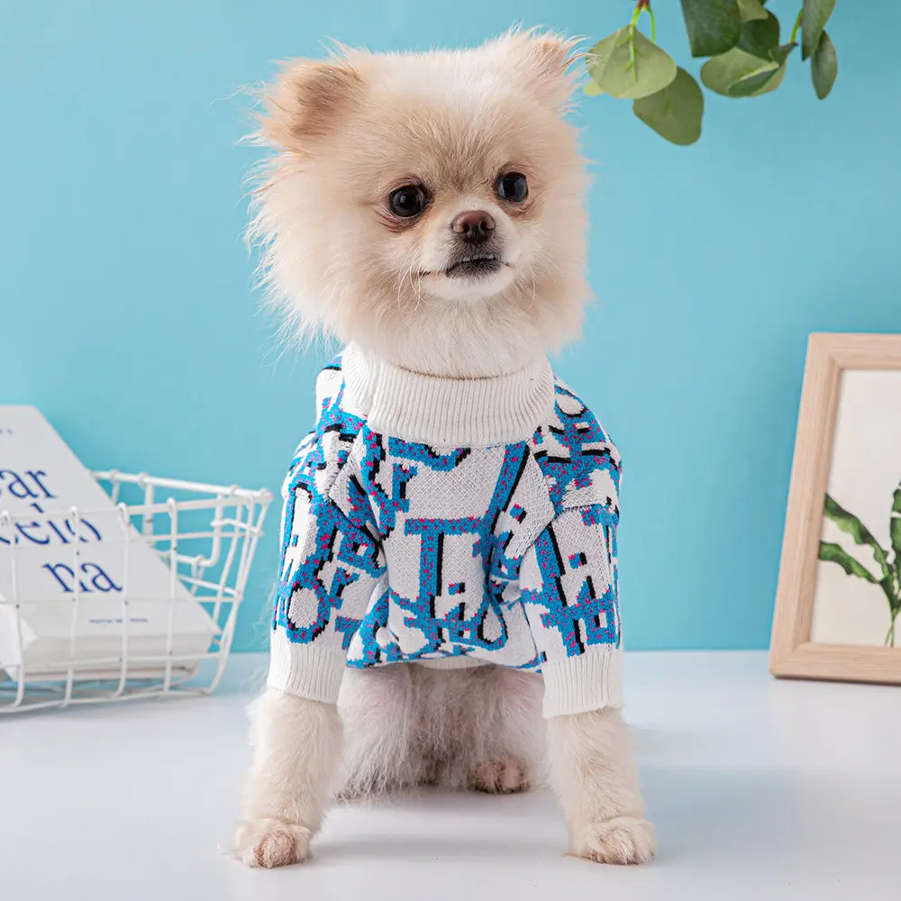 Pull épaissi tendance de marque pour animaux de compagnie, automne et hiver, Schnauzer de petite et moyenne taille, veste de luxe pour chien et chat